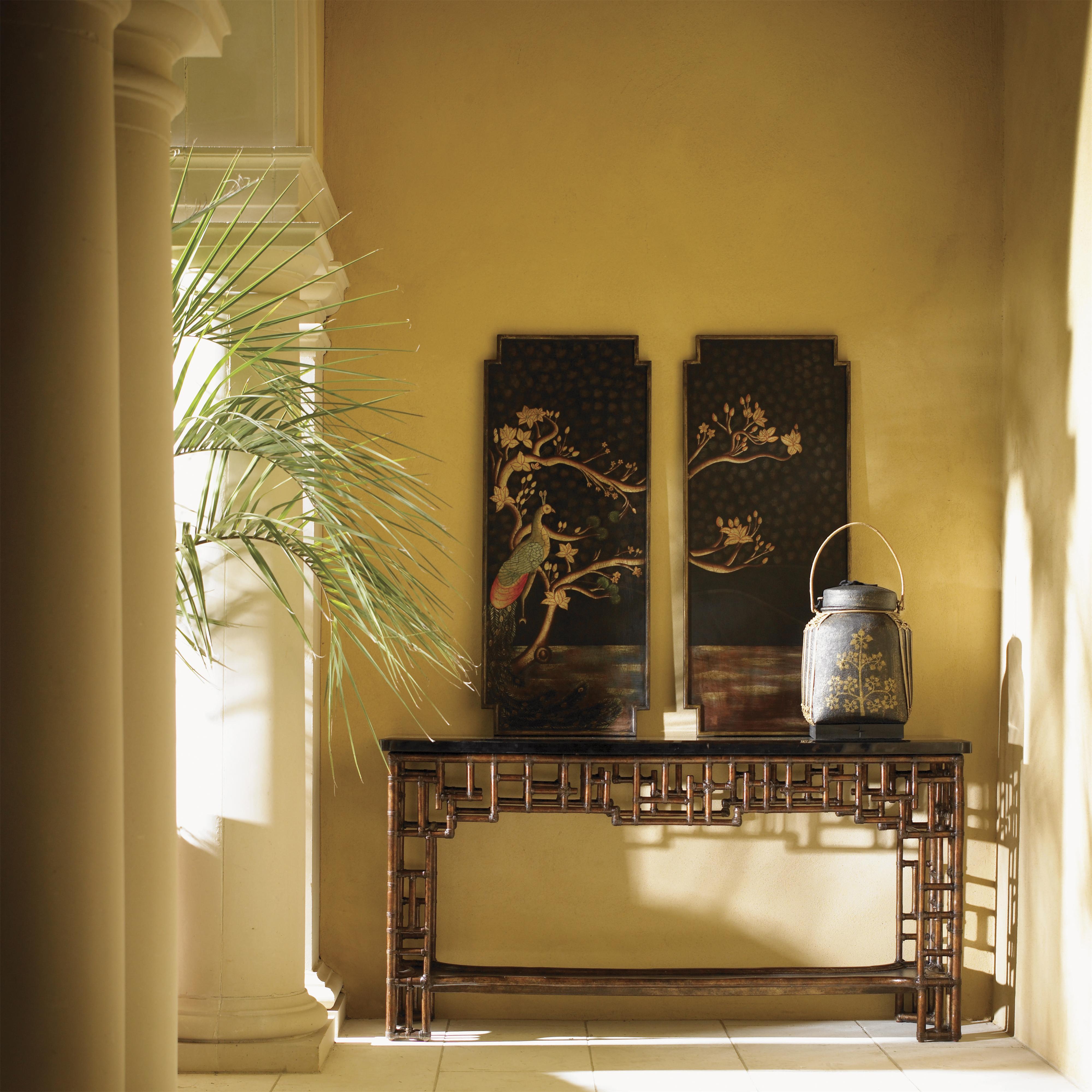 Tommy Bahama Home Royal Kahala 538 869 Rattan Leather Mystic